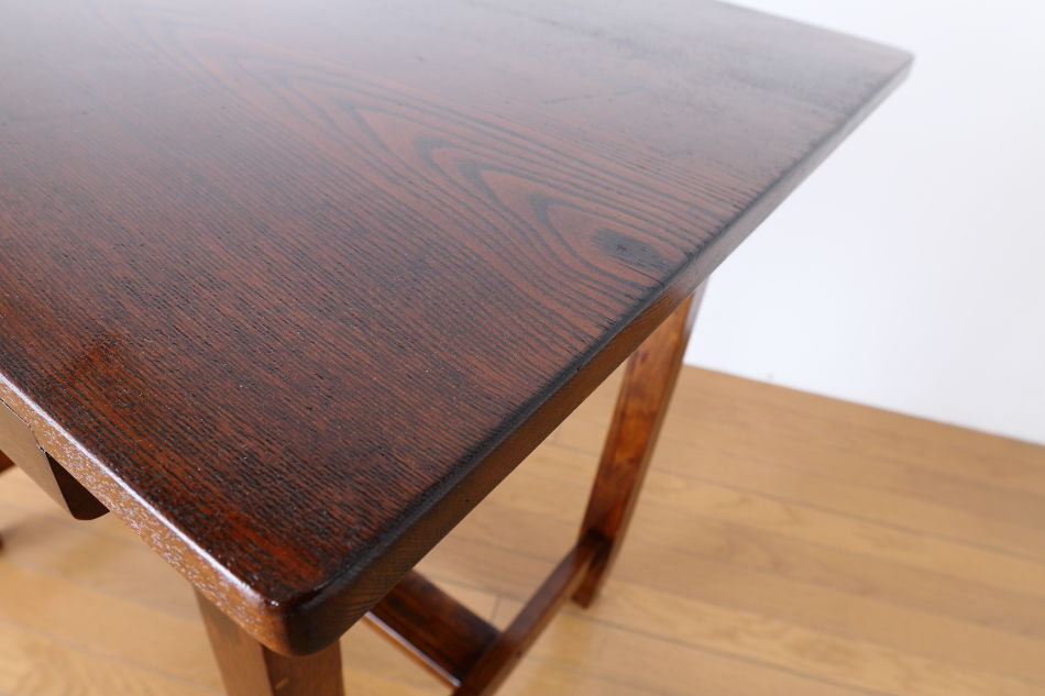 和骨董WA-COTTOO 昭和レトロ 欅(ケヤキ) ヒラデスクHIRA-DESK平机