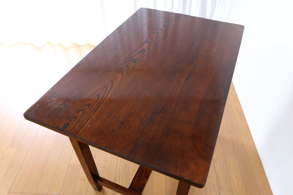 和骨董WA-COTTOO 昭和レトロ 欅(ケヤキ) ヒラデスクHIRA-DESK平机