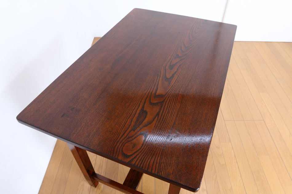 和骨董WA-COTTOO 昭和レトロ 欅(ケヤキ) ヒラデスクHIRA-DESK平机