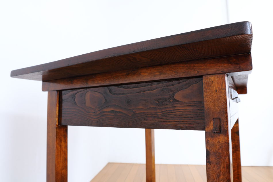 和骨董WA-COTTOO 昭和レトロ 欅(ケヤキ) ヒラデスクHIRA-DESK平机