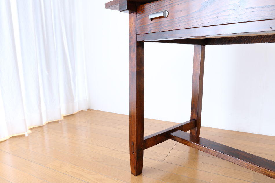 和骨董WA-COTTOO 昭和レトロ 欅(ケヤキ) ヒラデスクHIRA-DESK平机