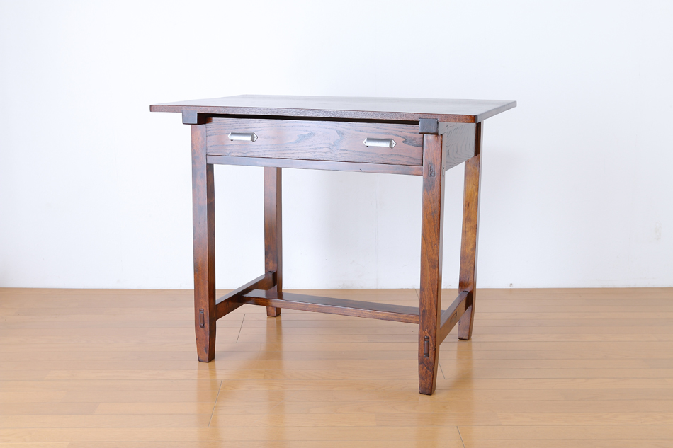 和骨董WA-COTTOO 昭和レトロ 欅(ケヤキ) ヒラデスクHIRA-DESK平机