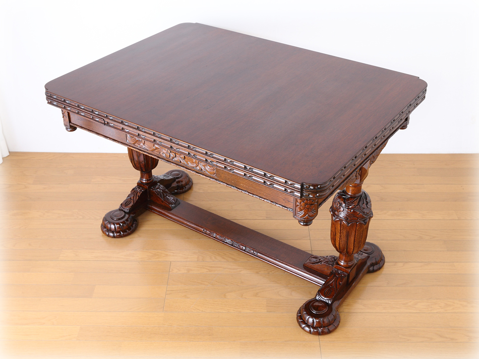 スーパークオリティフローラル&バルボス チューダーオーク ダイニング5点セット