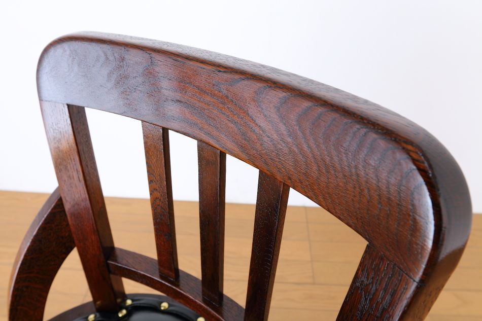 和骨董WA-COTTOO 大正ロマンTAISHO-ROMANスタイル 楢の事務椅子/オフィスチェア