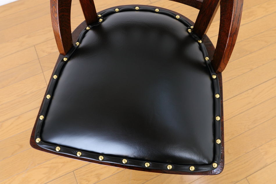 和骨董WA-COTTOO 大正ロマンTAISHO-ROMANスタイル 楢の事務椅子/オフィスチェア