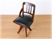 和骨董WA-COTTOO 大正ロマンTAISHO-ROMANスタイル 楢の事務椅子/オフィスチェア