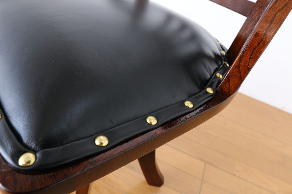 和骨董WA-COTTOO 大正ロマンTAISHO-ROMANスタイル 楢の事務椅子/オフィスチェア