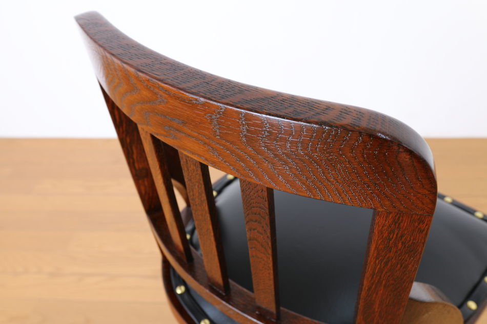 和骨董WA-COTTOO 大正ロマンTAISHO-ROMANスタイル 楢の事務椅子/オフィスチェア