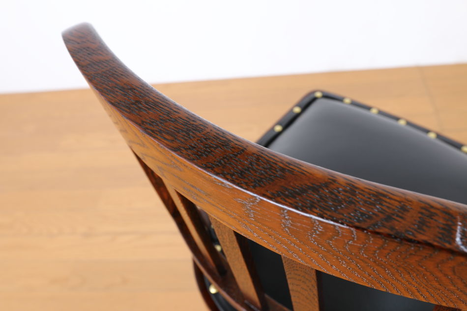 和骨董WA-COTTOO 大正ロマンTAISHO-ROMANスタイル 楢の事務椅子/オフィスチェア