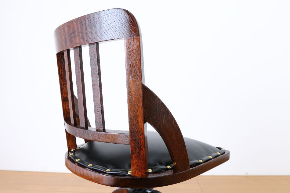 和骨董WA-COTTOO 大正ロマンTAISHO-ROMANスタイル 楢の事務椅子/オフィスチェア