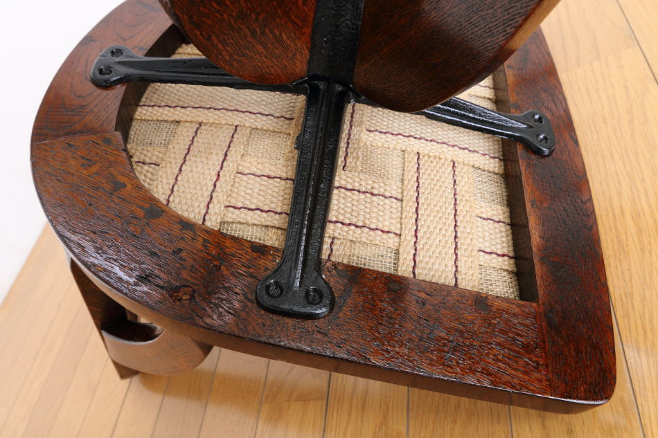 和骨董WA-COTTOO 大正ロマンTAISHO-ROMANスタイル 楢の事務椅子/オフィスチェア