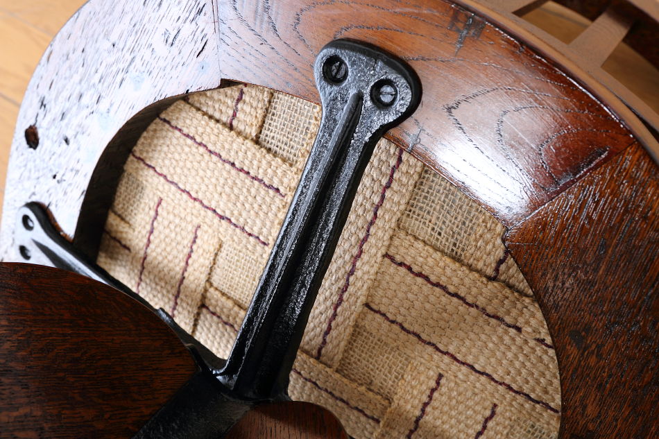 和骨董WA-COTTOO 大正ロマンTAISHO-ROMANスタイル 楢の事務椅子/オフィスチェア