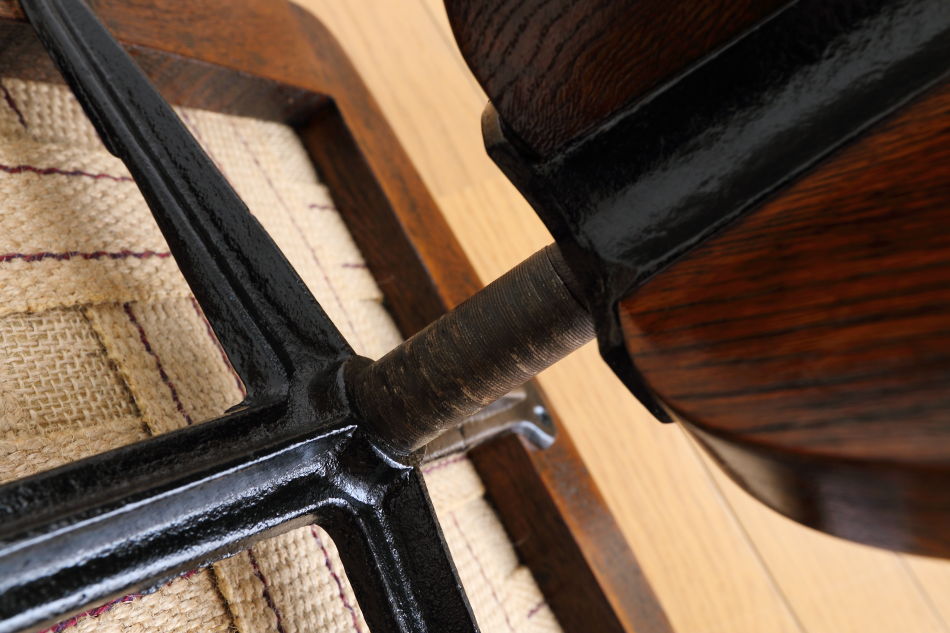 和骨董WA-COTTOO 大正ロマンTAISHO-ROMANスタイル 楢の事務椅子/オフィスチェア