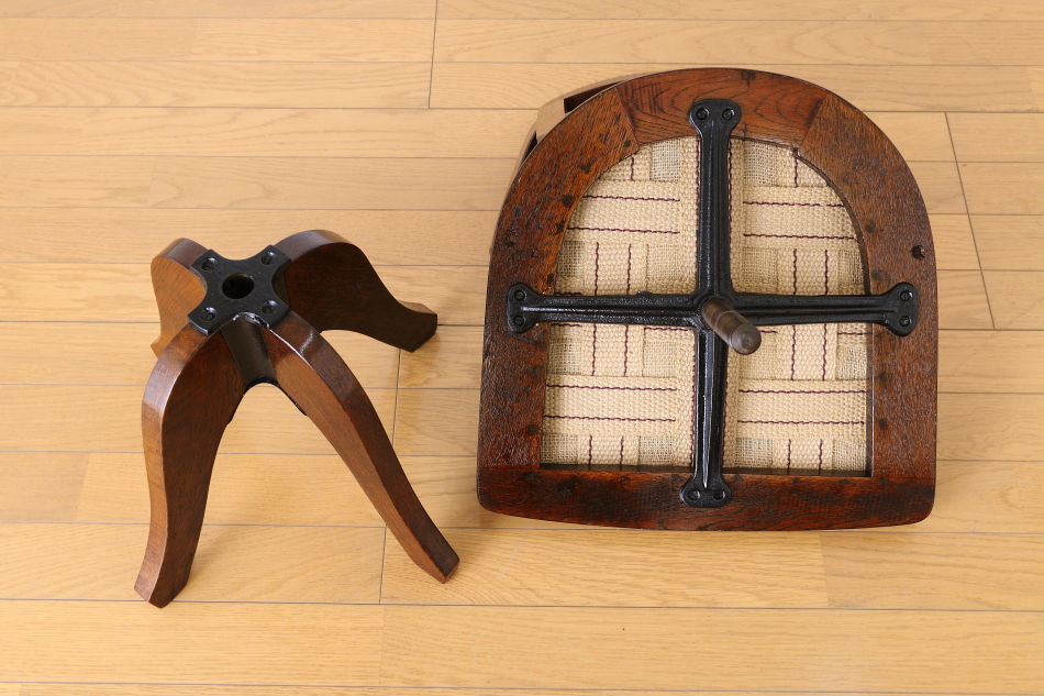 和骨董WA-COTTOO 大正ロマンTAISHO-ROMANスタイル 楢の事務椅子/オフィスチェア