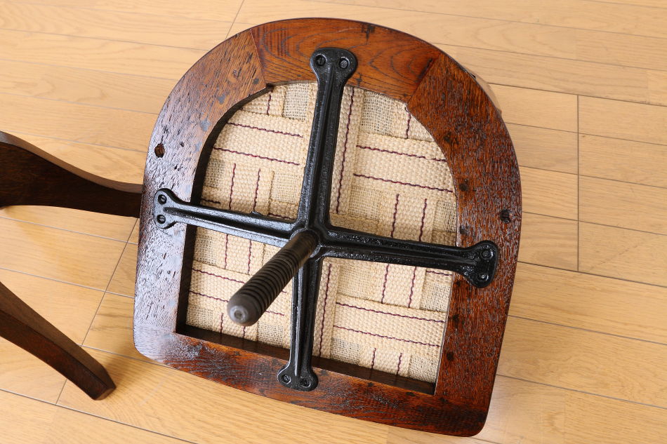 和骨董WA-COTTOO 大正ロマンTAISHO-ROMANスタイル 楢の事務椅子/オフィスチェア