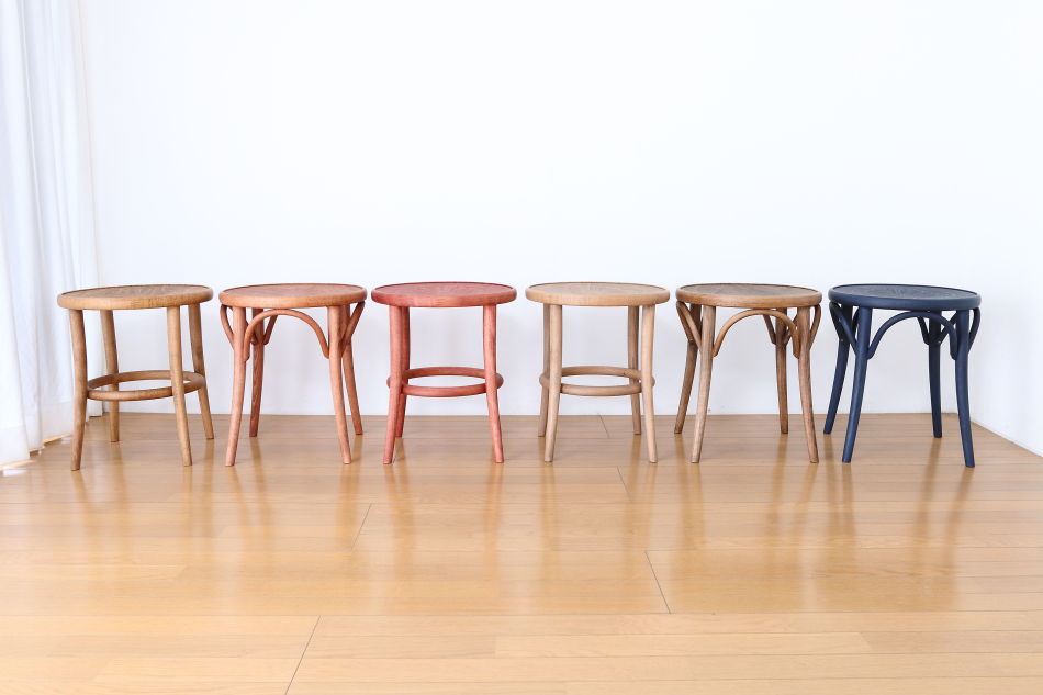 トンTON ベントウッドスツール No60 リングレッグRing leg / アンティークオイル