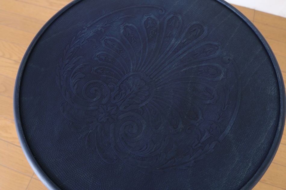 トンTON ベントウッドスツール No60 アーチレッグArch leg/デニムブルー