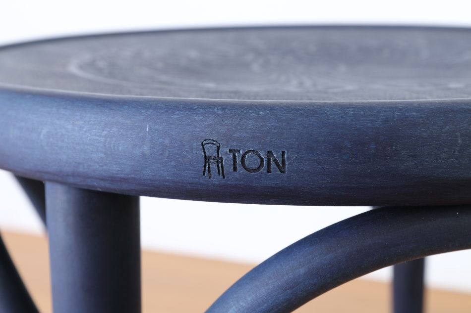 トンTON ベントウッドスツール No60 アーチレッグArch leg/デニムブルー