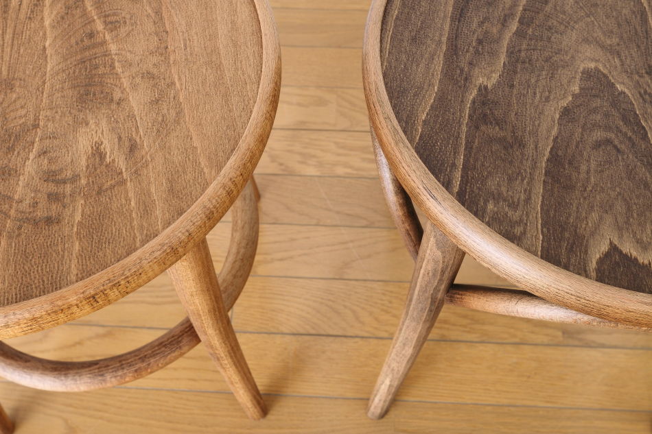 トンTON ベントウッドスツール No60 アーチレッグArch leg/デニムブルー