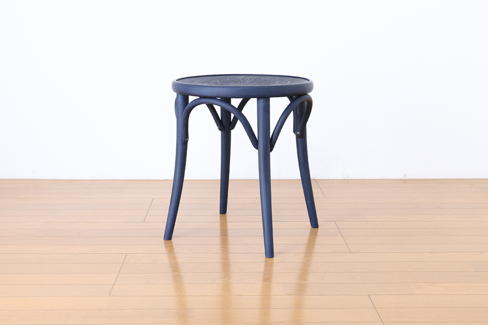 トンTON ベントウッドスツール No60 アーチレッグArch leg/デニムブルー