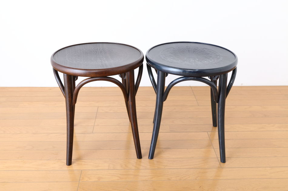 トンTON ベントウッドスツール No60 アーチレッグArch leg/デニムブルー