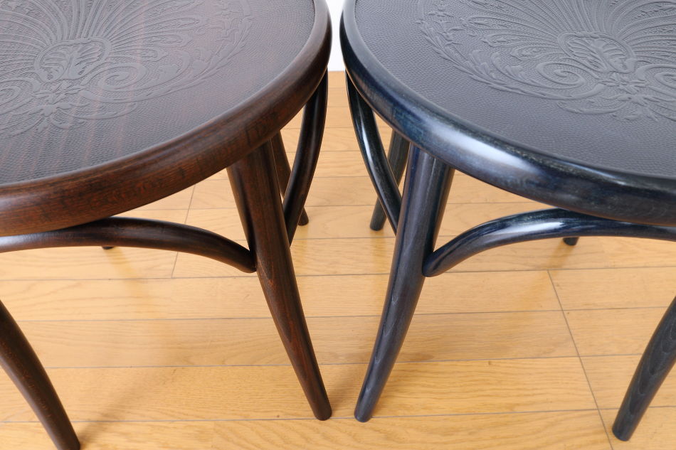 トンTON ベントウッドスツール No60 アーチレッグArch leg/デニムブルー