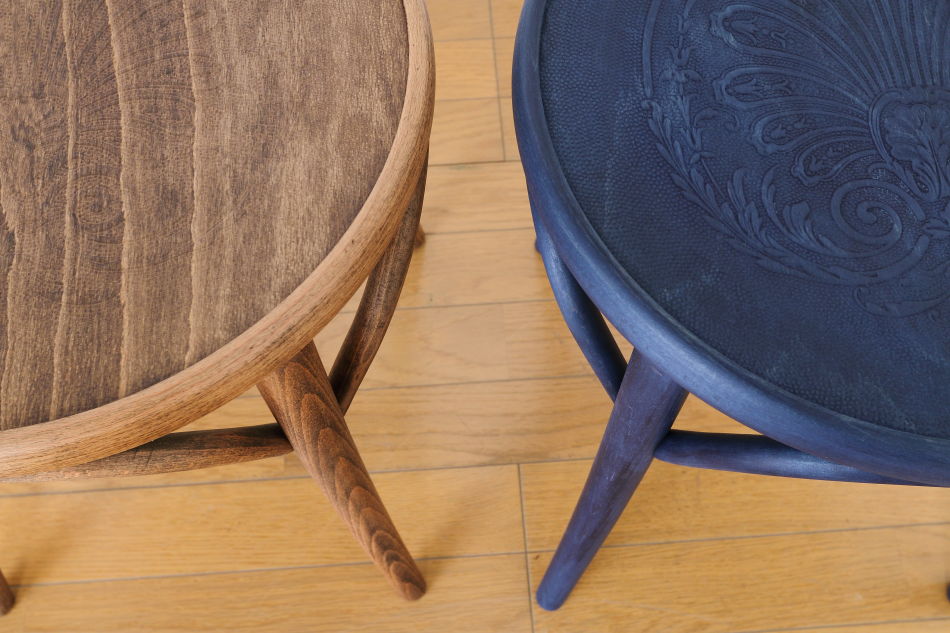 トンTON ベントウッドスツール No60 アーチレッグArch leg/ダークオイル