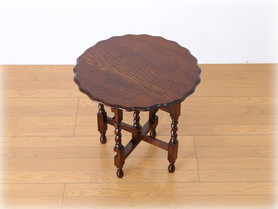 ジャコビアンオーク ツイスト フォールディングテーブル