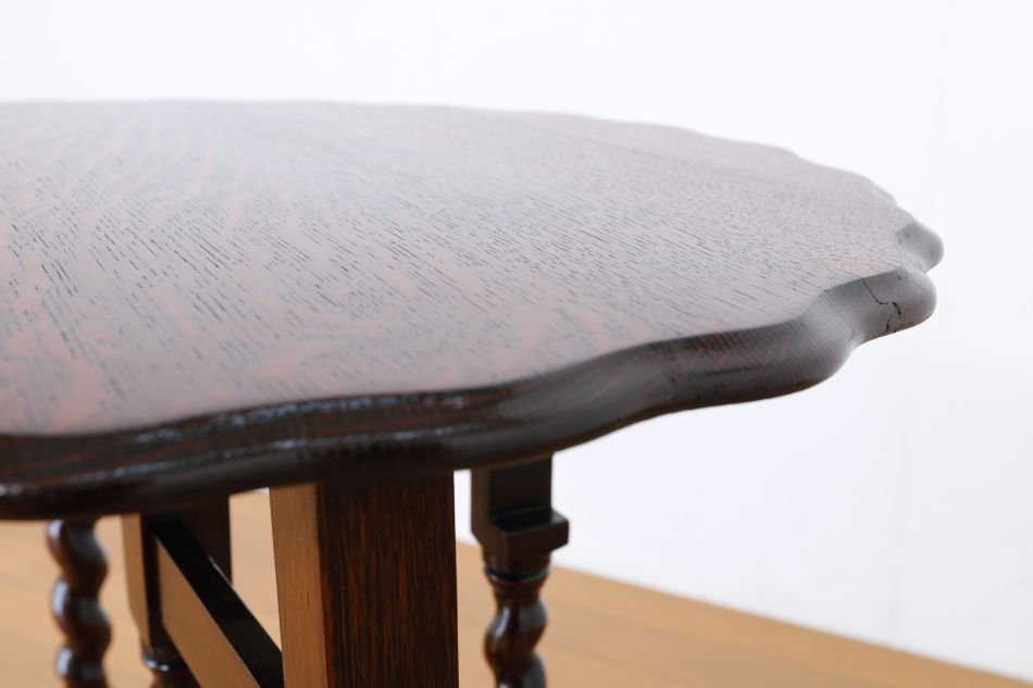 ジャコビアンオーク ツイスト フォールディングテーブル