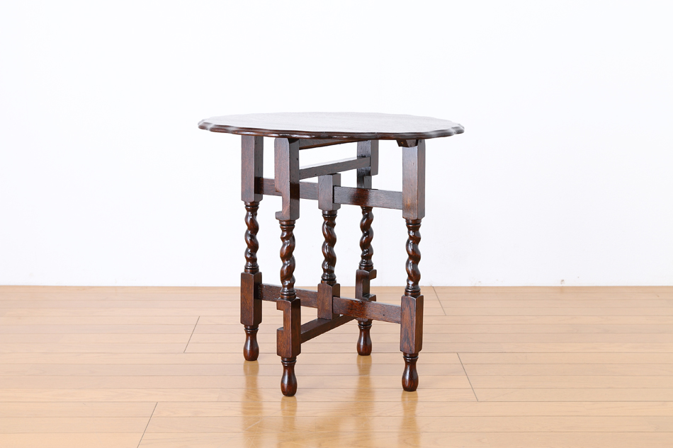 ジャコビアンオーク ツイスト フォールディングテーブル