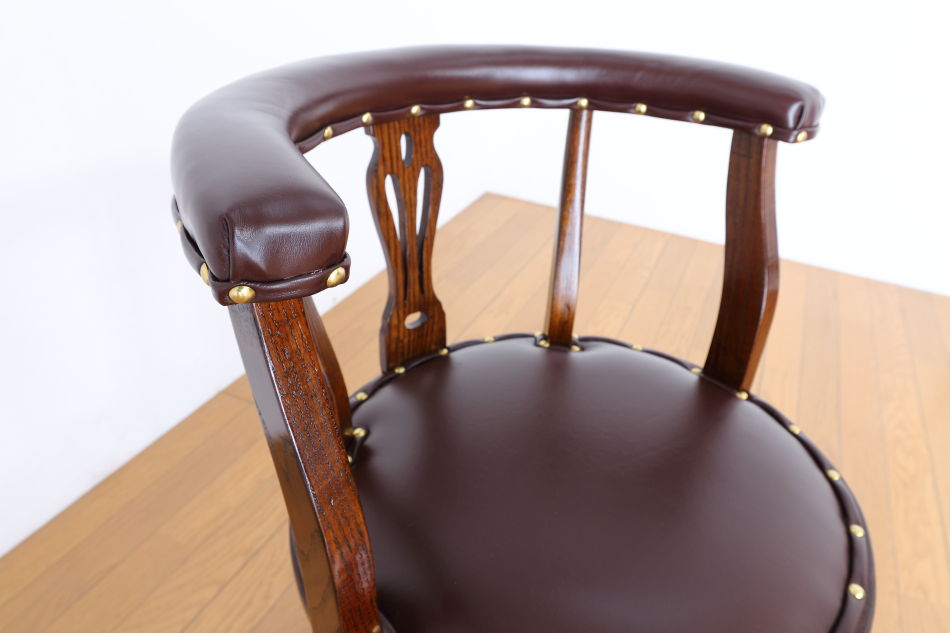 和骨董WA-COTTOO 大正ロマンTAISHO-ROMANスタイル ケヤキ ドクターチェア