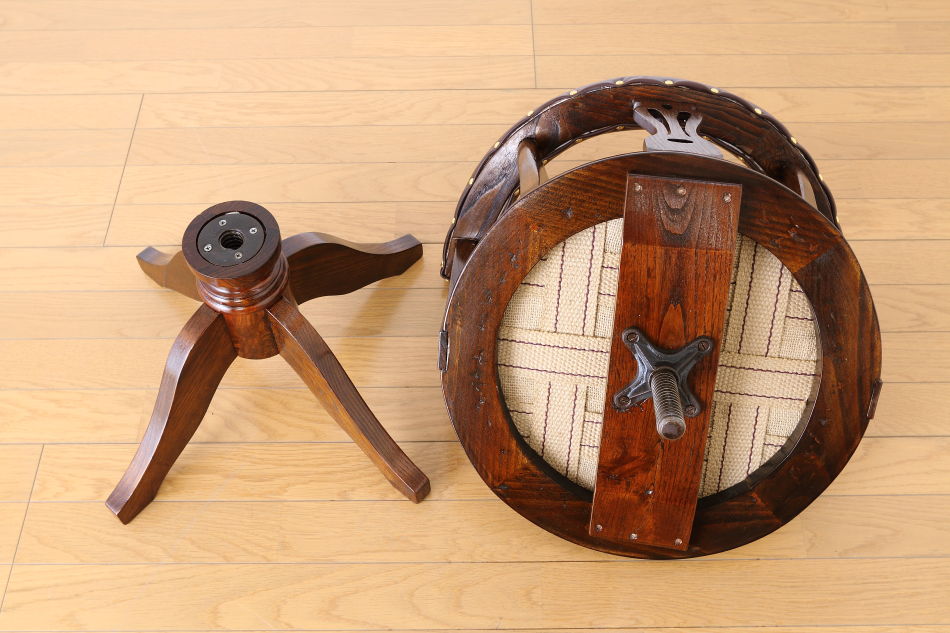 和骨董WA-COTTOO 大正ロマンTAISHO-ROMANスタイル ケヤキ ドクターチェア