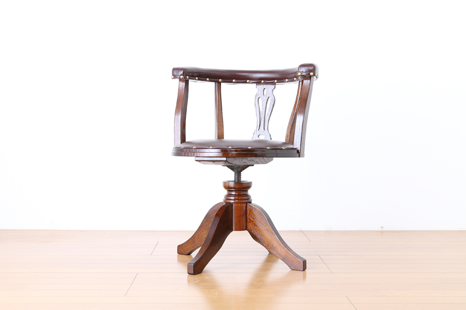 和骨董WA-COTTOO 大正ロマンTAISHO-ROMANスタイル ケヤキ ドクターチェア