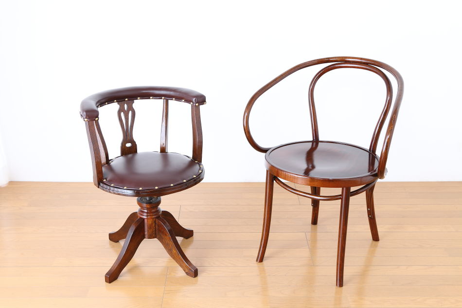 和骨董WA-COTTOO 大正ロマンTAISHO-ROMANスタイル ケヤキ ドクターチェア