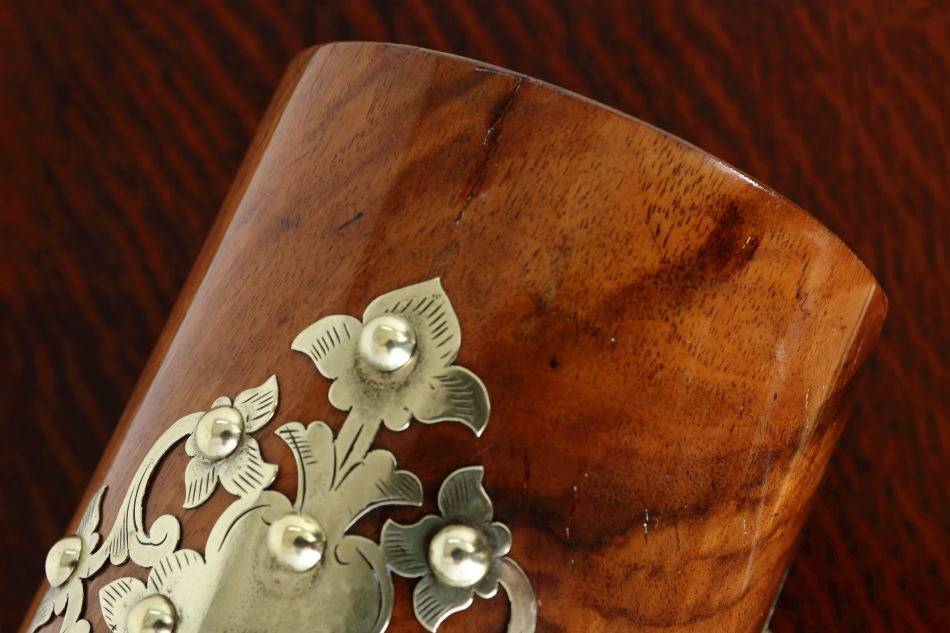 アーリーヴィクトリアン ブラス&バールウォルナット ジュエリーボックス