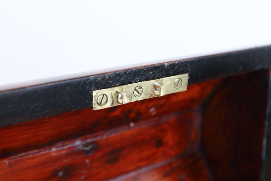 アーリーヴィクトリアン ブラス&バールウォルナット ジュエリーボックス