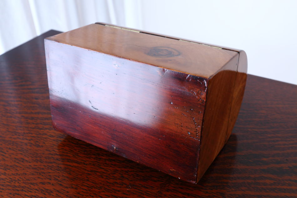 アーリーヴィクトリアン ブラス&バールウォルナット ジュエリーボックス