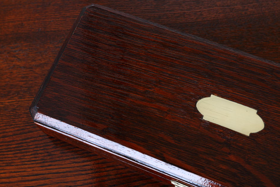 クオリティオーク&ソリッドブラスプラーク ディードボックス