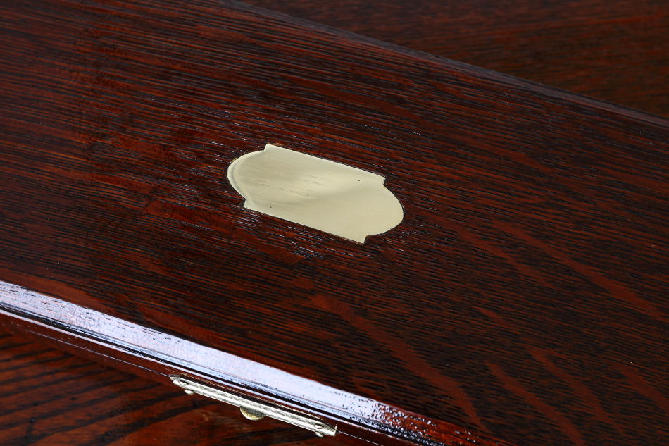 クオリティオーク&ソリッドブラスプラーク ディードボックス