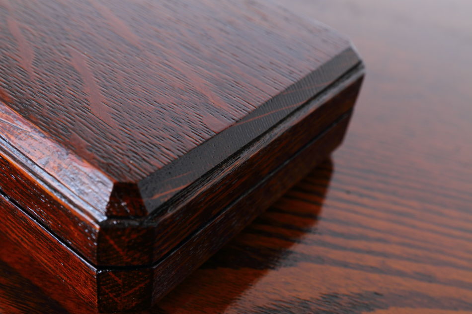 クオリティオーク&ソリッドブラスプラーク ディードボックス