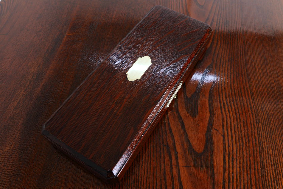 クオリティオーク&ソリッドブラスプラーク ディードボックス