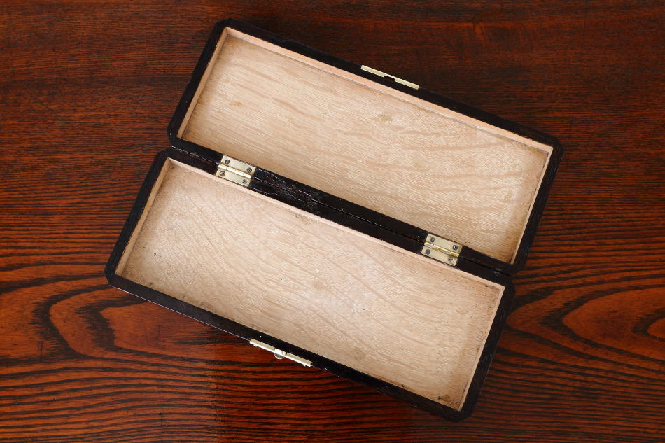 クオリティオーク&ソリッドブラスプラーク ディードボックス