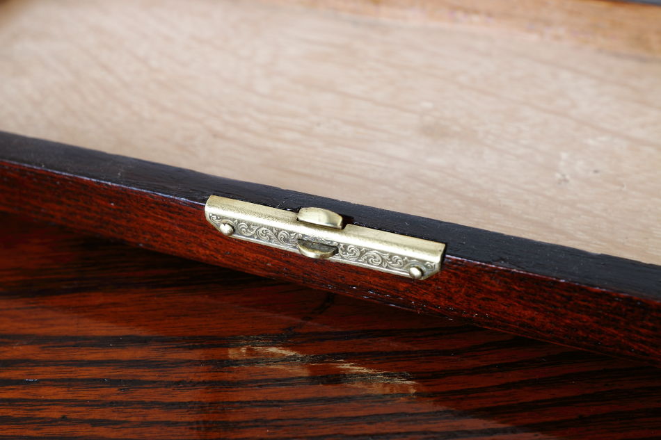 クオリティオーク&ソリッドブラスプラーク ディードボックス