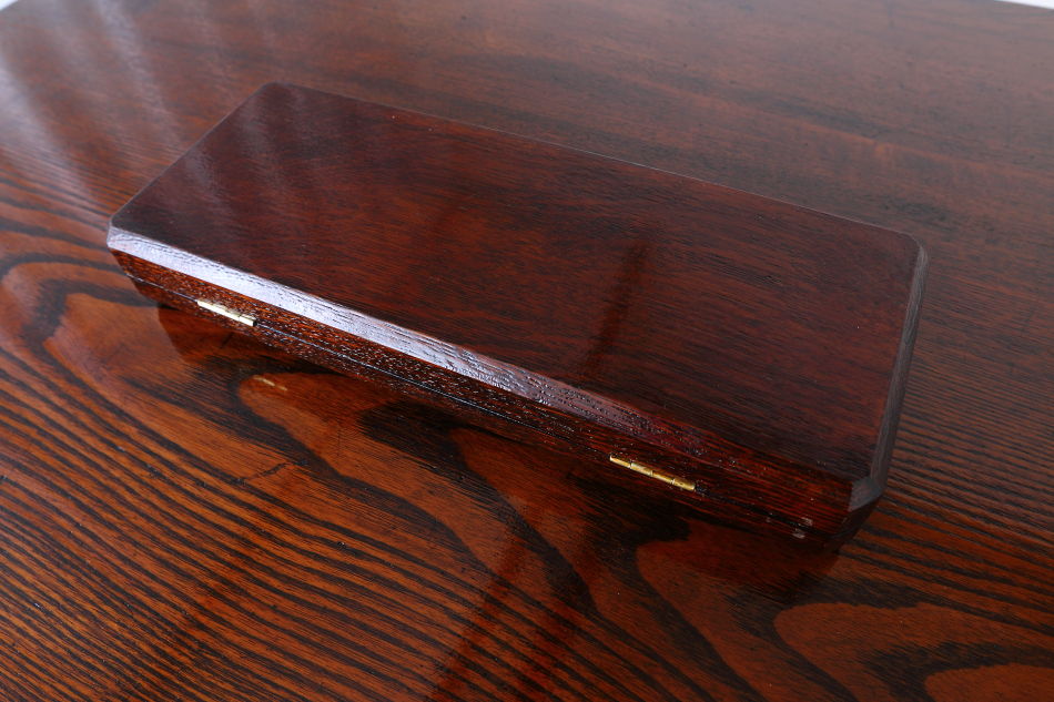 クオリティオーク&ソリッドブラスプラーク ディードボックス