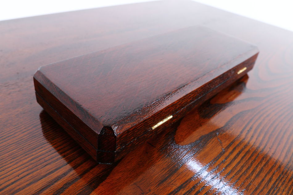 クオリティオーク&ソリッドブラスプラーク ディードボックス