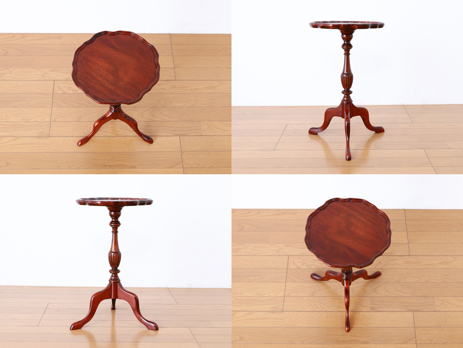 ヴィクトリアンスタイル マホガニー トライポッド スモールワインテーブル