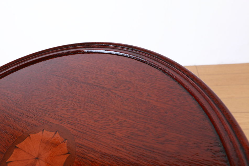 マーケットリーインレイマホガニー スモールトライポッド ワインテーブル