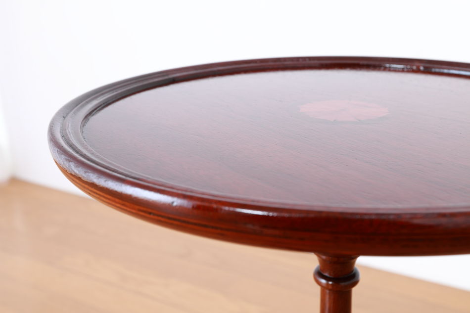 マーケットリーインレイマホガニー スモールトライポッド ワインテーブル