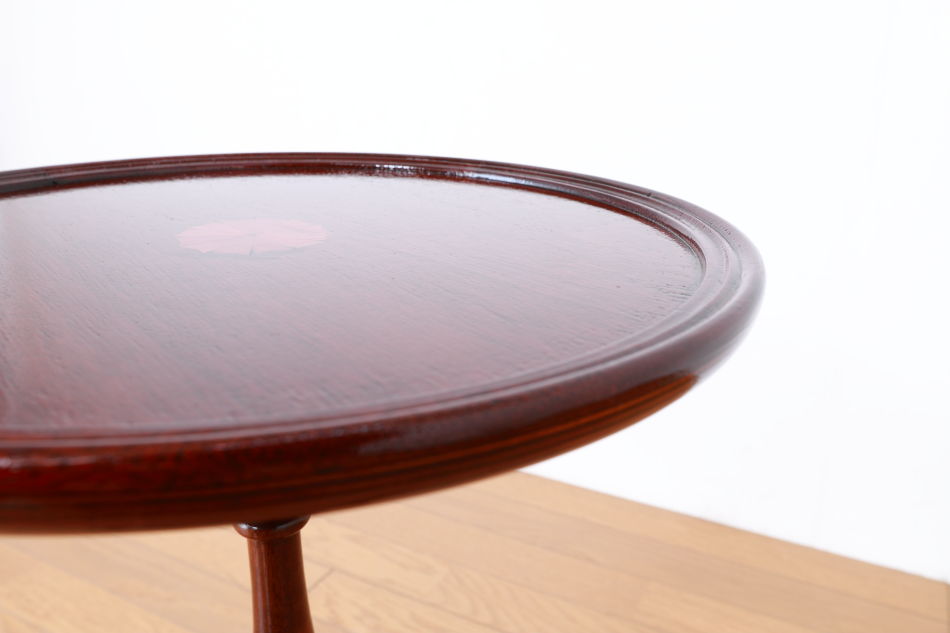 マーケットリーインレイマホガニー スモールトライポッド ワインテーブル