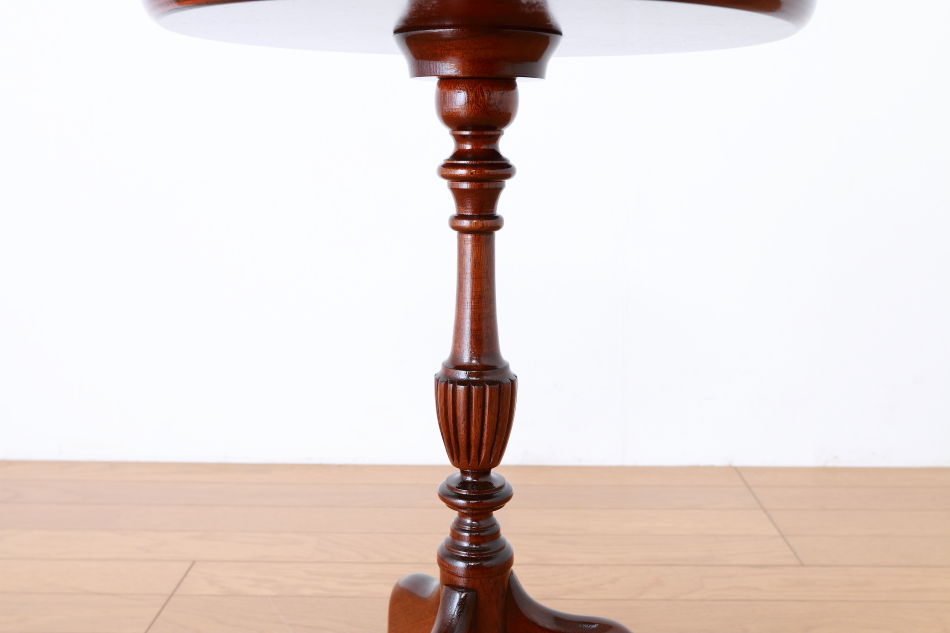 マーケットリーインレイマホガニー スモールトライポッド ワインテーブル